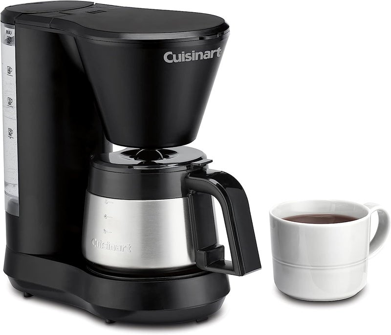 Cuisinart صانعة القهوة سعة 5 أكواب مع إبريق من الفولاذ المقاوم للصدأ، آلة قهوة مع خزان مياه قابل للإزالة، فلتر مياه فحم، خاصية الحفاظ على الحرارة لمدة 30 دقيقة، وإيقاف التخمير، DCC-5570NAS، فولاذ مقاوم للصدأ - Image 3